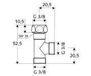 SCHELL T-kus 3/8" Pro Ventily SCH-270280699