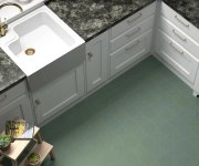 Dlažba Equipe Porto Star Pickle Green 16,8x16,8 - bílá