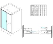 Gelco Sigma Simply Sprchové Dveře Posuvné 1400 Mm, čiré Sklo