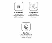 Umyvadlová podomítková baterie Espirit, s tělesem - ES 019.00CR.O1 Umyvadlová podomítková baterie s tělesem, chrom X070196