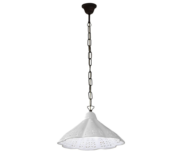 Sapho Lampedusa Závěsné Svítidlo E27, 60w, 230v, Ip21, Keramické Stínítko 39cm, Mos
