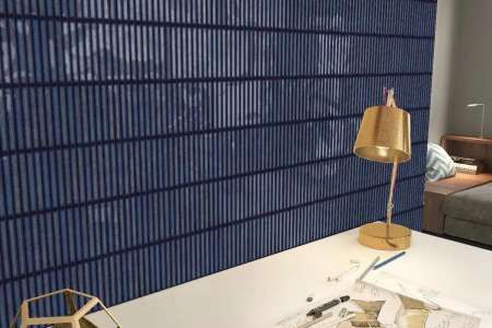 Tmavě modrý obklad Estudio Karatsu Midnight 11,5x23