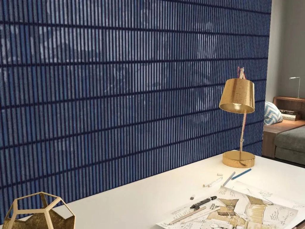 Realizace Tmavě modrý obklad Estudio Karatsu Midnight 11,5x23
