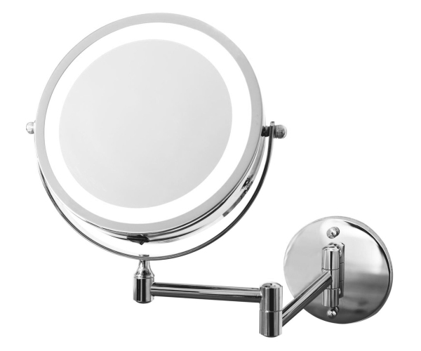 Ridder Mary Kosmetické Zrcátko Závěsné, Led, ø 130mm, Chrom