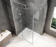 Polysan Globe Chrome Obdélníkový Sprchový Kout 1200x900mm, čiré Sklo, Levé