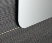 Sapho Ishape Zrcadlo S Broušenou Hranou 100x50cm, Zakulacené Rohy, Cu Free