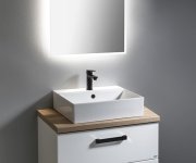 Aqualine Vega Deska Pod Umyvadlo 82,5x45cm, Dub Platin