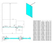 Polysan Esca Chrome Sprchová Zástěna, Fixní Sklo 1200 Mm, Otočný Panel 400 Mm
