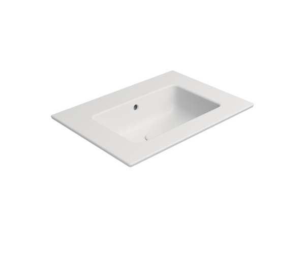 Gsi Pura Keramické Umyvadlo Slim 62x46cm, Bez Otvoru, Bílá Mat