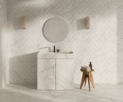 Dekor jako mramor Azuvi Class Segesta Bianco 30x90 Mat. Rett. - bílá