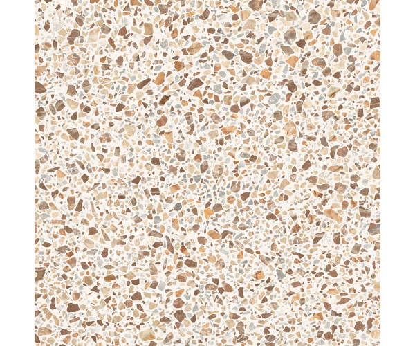 Dlažba jako terrazzo Caesar Civic Multicolor Warm 60x60 Mat. Rett. - béžová