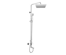 Mereo Viana Vanová Baterie S Talířovou Hranatou Slim Sprchou 250x250 Mm, Nerez