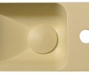 Sapho Piccolino Betonové Umývátko 30,8x17cm, Baterie Vpravo, žlutá Mat