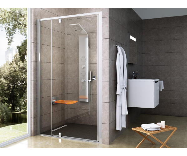 Sprchové dveře Pivot PDOP2 - PDOP2 100, lesk+transparent