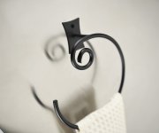 Metaform Rebecca Držák Ručníků Otevřený, černá