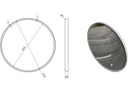 Sapho Float Kulaté Zrcadlo S Led Podsvícením ø 74cm, Bílá