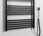 Sapho Metro-e Elektrické Otopné Těleso Rovné 600x1620mm, 800 W, černá Mat