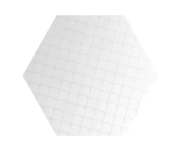 Retro dlažba Deceram PAM Hex Decor Astro White 20x24 - bílá (skladem)