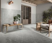 Dlažba jako beton APE Antico Casale Cenere Rett. 120X120 - šedá