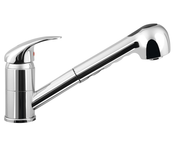 Aqualine Kasiopea Stojánková Dřezová Baterie S Výsuvnou Sprškou, Chrom