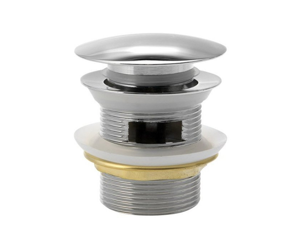 Aqualine Vanová Výpust 6/4", Click-clack, Pro Vany S Integrovaným Přepadem, Chrom