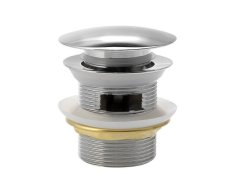 Aqualine Vanová Výpust 6/4", Click-clack, Pro Vany S Integrovaným Přepadem, Chrom