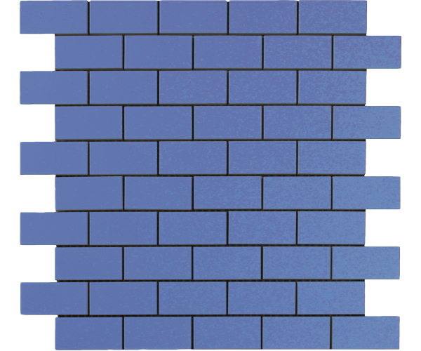 Retro mozaika Grazia Essenze Mosaici Oceano 30x30 (3x6) Luc. - modrá
