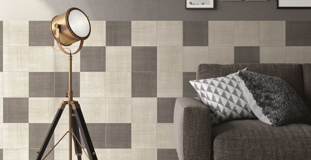 Realizace Béžové a šedo-hnědé obklady do interiéru od výrobce Elios Handmade