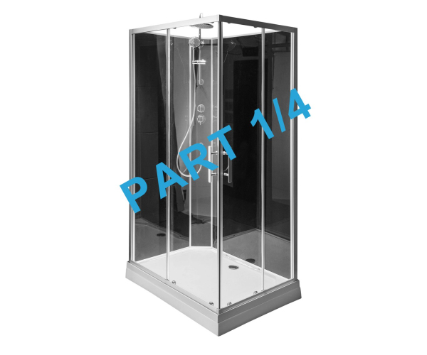 Aqualine Granvik Sprchový Box 800x1200x2180mm část 1/4 Sprchová Vanička, Bílá