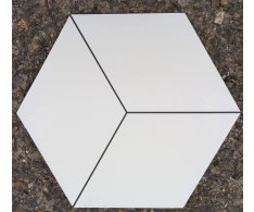 Deceram PAM Fabila Decor1 Blanco 25,8x29 Hex