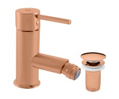 Bidetová baterie s výpustí SEINA ZLATÁ RŮŽOVÁ - kartáčovaná 1/2" SE945.5KZRK
