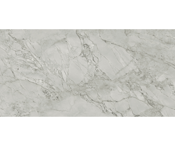 Dlažba jako mramor Marca Corona Scultorea Foam Grey 60x120 Luc. Rett. - šedá