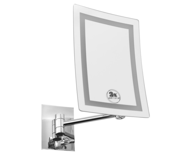 Sapho Kosmetické Zrcátko Závěsné Led, 160x240mm, Chrom
