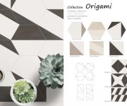 Retro dlažba Deceram Origami Yellow 17,5x20,2 - mix (skladem)