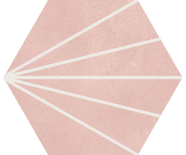 Dlažba jako beton APE Macba Sunny Rose Quartz 23x26 - růžová