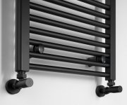 Aqualine Direct Otopné Těleso S Bočním Připojením 450x1320mm, černá Mat
