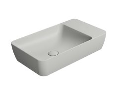 Gsi Modo Keramické Umyvadlo Na Desku 60x35cm, Bez Otvoru, Cenere Mat