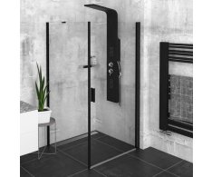 Polysan Zoom Black čtvercový Sprchový Kout 800x800mm L/p Varianta
