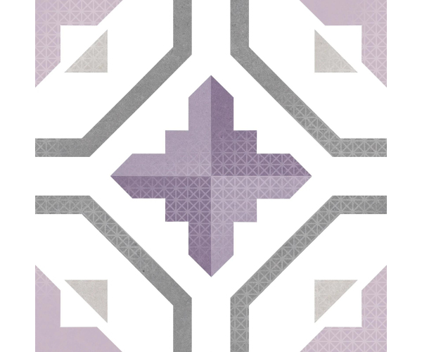 Retro dlažba Codicer Prisma Lavender 25x25 Matt.