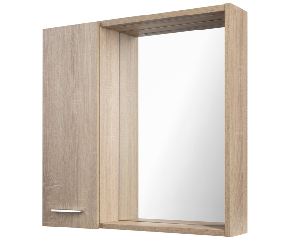 Aqualine Zoja/keramia Fresh Strip Galerka S Led Osvětlením, 60x60x14cm, Levá, Dub Platin