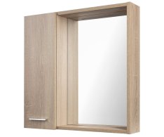 Aqualine Zoja/keramia Fresh Strip Galerka S Led Osvětlením, 60x60x14cm, Levá, Dub Platin
