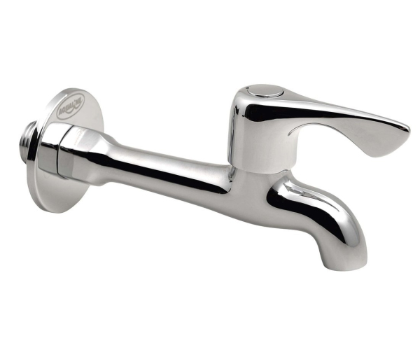 Aqualine Nástěnný Ventil 1/2", Dlouhý, Chrom