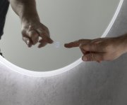 Aqualine Ursa Kulaté Zrcadlo S Led Osvětlením ø 60cm, Dotykový Senzor, Stmívatelné