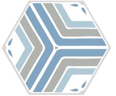 Codicer Jasmine Blue 22x25 Hexagonal