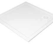 Gelco Xena Sprchová Vanička Z Litého Mramoru, čtverec 90x90cm, Bílá