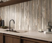 Obklad jako kámen Bottega Blend Milled Grey 60x120 Nat. Rett. - zelená