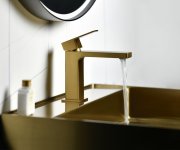 Sapho Cubemix Stojánková Umyvadlová Baterie, Zlato Mat