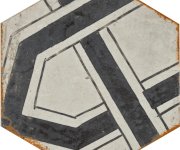 Retro dlažba CIR Cotto del Campiano Decoro Campiano MIX esagona 15,8x18,3