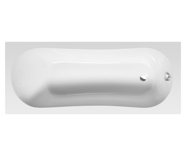 Aqualine Jizera Vana 170x70x39cm, Bílá