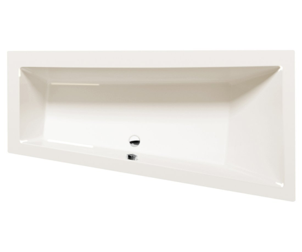 Polysan Andra R Asymetrická Vana 180x90x45cm, Ivory